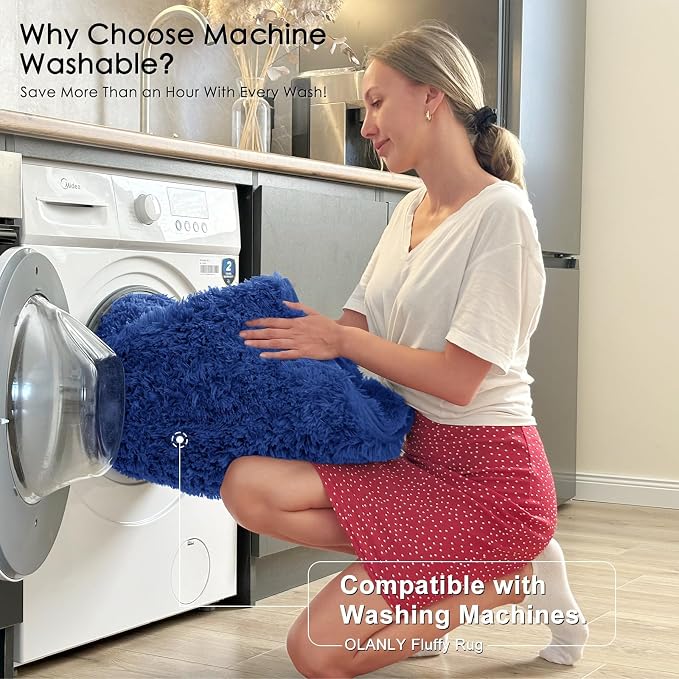 OLANLY 7x8 Machine Washable Large Area Rugs - Image 2
