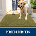 OLANLY Dog Door Mat for Muddy Paws 32x20, Absorbs Moisture and Dirt, Absorbent - Image 6