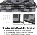 SAND MINE Waterproof Outdoor Rug 9x12 ft, Plastic Reversible Rug, Modern Area - Image 4