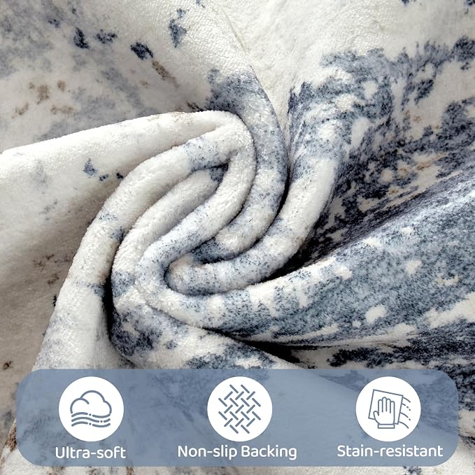 UERMEI 10x14 Area Rug Living Room Rugs - Image 8