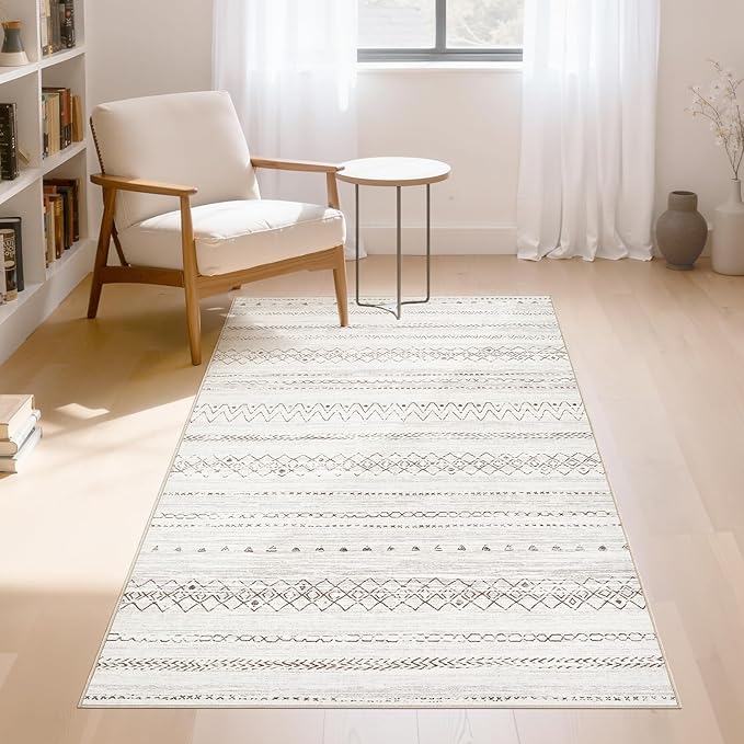 cotiled 3x5 Area Rugs Living Room Rug: Washable Boho Rugs by COTILED