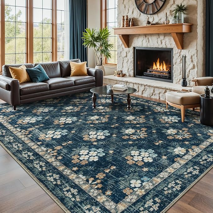 Lessymo Large Area Rugs 9x12 for Living Room, Soft Washable Rug for Bedroom - Image 5
