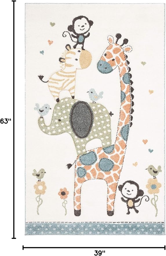 SAFAVIEH Carousel Kids Collection Accent Rug - Image 2