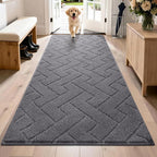 PURRUGS Dirt Trapping Door Mat 32" x 70", Non-Slip Machine Washable Entry Rug by PURRUGS