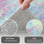 IOHOUZE Round Area Rug 3 Ft Circle Entryway Rugs Round Washable Door Mat Indoor - Image 4