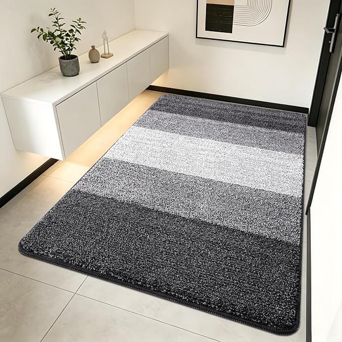 Kitinjoy Indoor Outdoor Door Mat, 70x32 Non-Slip Absorbent Dirt Trapper by Kitinjoy