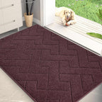 PURRUGS Dirt Trapping Door Mat 34" x 59", Non-Slip Machine Washable Entry Rug by PURRUGS