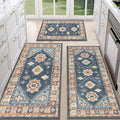 HEBE Boho Kitchen Rug Sets 3 Piece by HEBE
