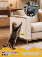 2PCS 39.4"x15.8" Cat Scratch Furniture Protector - Image 2