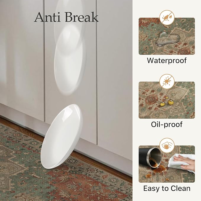 GENIMO Kitchen Mats for Floor, Washable Anti Fatigue Mat for Cushioned - Image 5
