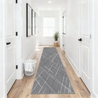 Kitchen Rugs Ultra Non-Slip 2.6x8 Washable Runner Rug Modern Tear and Stain - Image 2