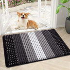 Kitinjoy Indoor Outdoor Door Mat, 30x17 Non-Slip Absorbent Dirt Trapper by Kitinjoy