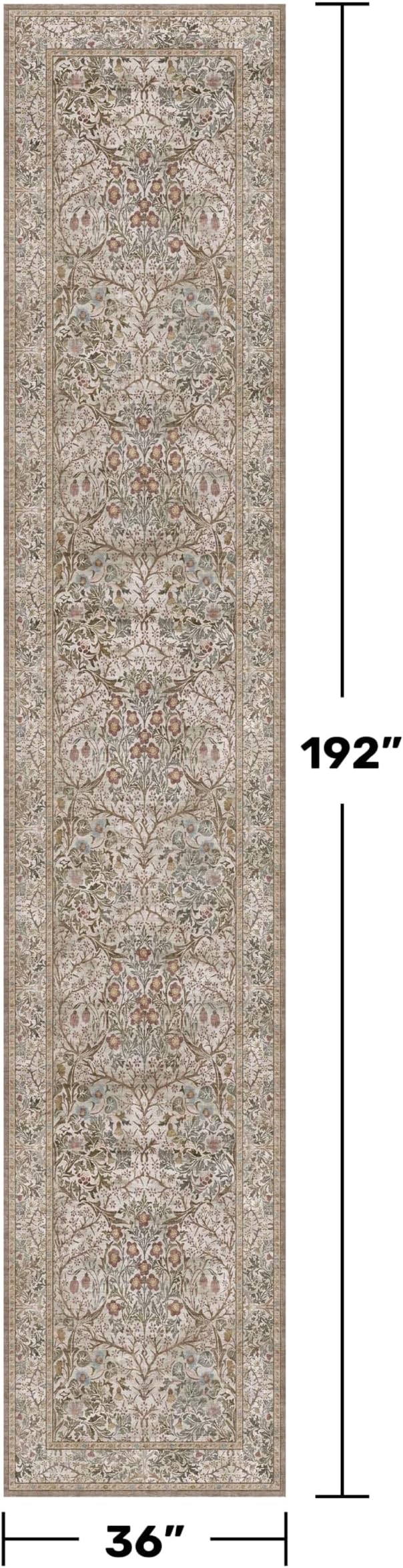 Boho Moss 3x16 Extra Long Runner Rug - Image 2