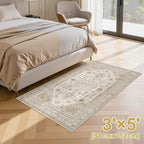 3x5 Washable Area Rug, Large Rugs - Image 3