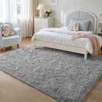 Zentavio Area Rugs for Living Room Grey Rugs for Bedroom 4x6 Carpet Fluffy - Image 4