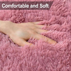 Soft Runner Rug for Bedroom Living Room, 2x8 ft Fluffy Blush Pink Rug for - Image 5
