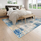 Lahome Modern Abstract Living Room Rug, Washable 8x10 Area Rugs - Image 3
