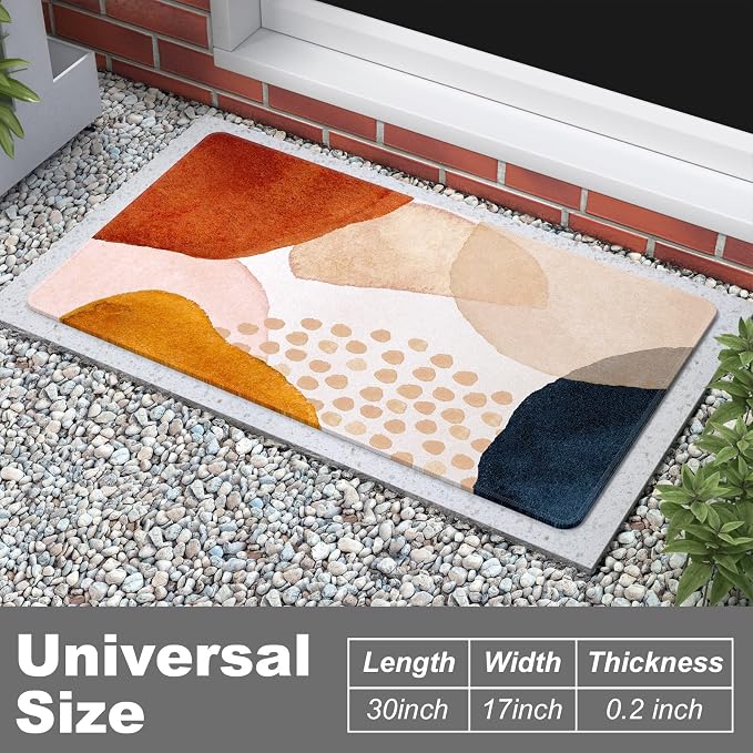 Rnivvi Front Door Mat, Heavy Duty Low Profile Anti-Slip Entryway Rug - Image 2