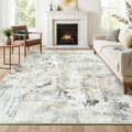 Neutral Area Rug 6x9 Washable Rugs by Carpelux