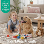 befbee 9x12 Area Rug, Ultra-Thin Washable Rugs - Image 9