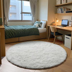 ONASAR Cream White Round Rugs 7ft - Image 9