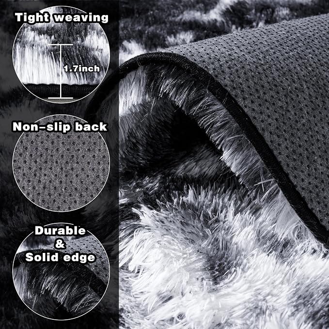 8x10 Area Rugs for Living Room, Ultra Soft Fluffy Large Shaggy Rug Carpet for - Image 5