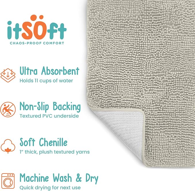 Dog Rugs for Muddy Paws 61x31 | Cleaner Mud Free Floors | Muddy Dogs Mats for - Image 7