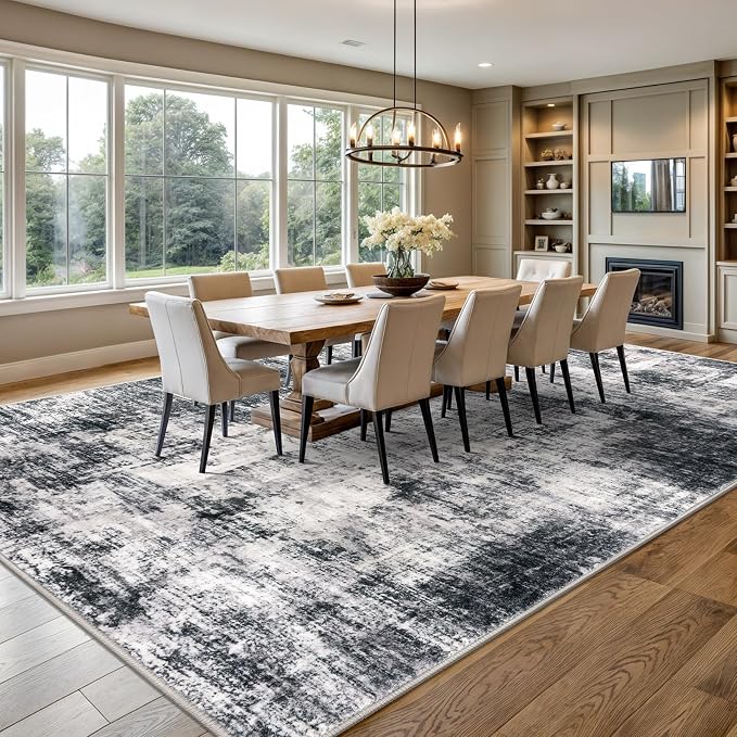 IOHOUZE Abstract Area Rugs 9x12 Ft Washable Large Rugs - Image 3