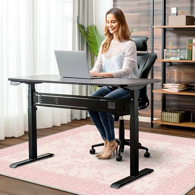 48"x60" Office Chair Mat for Hardwood Tile Floor, Under Desk Carpet Protector - Image 2
