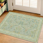 Boho Sage Green Bathroom Rugs, 2x3 Soft Washable Non Slip Small Area Rug by Evyhood