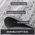 8x10 Area Rugs for Living Room Machine Washable Rug Distressed Indoor Carpet - Image 5