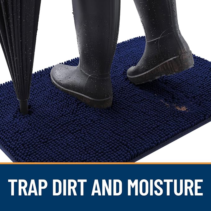 OLANLY Dog Door Mat for Muddy Paws 47x20, Absorbs Moisture and Dirt, Absorbent - Image 2