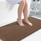 OLANLY Bathroom Runner Rugs 47x24, Extra Soft Absorbent Chenille Bath Rugs by OLANLY