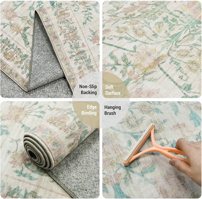 Washable Area Rugs 5'x7', Ultra Soft Carpet - Image 6