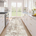 Runner Rug Kitchen Washable Rugs: 3x8 Non-Slip Abstract Soft Modern Stain by LOONGRUG