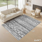 cotiled 6x9 Area Rugs Living Room Rug: Washable Boho Rugs - Image 9