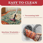 SERISSA 5x8 Area Rugs for Living Room, Large Washable Non-Slip Boho Rug - Image 3