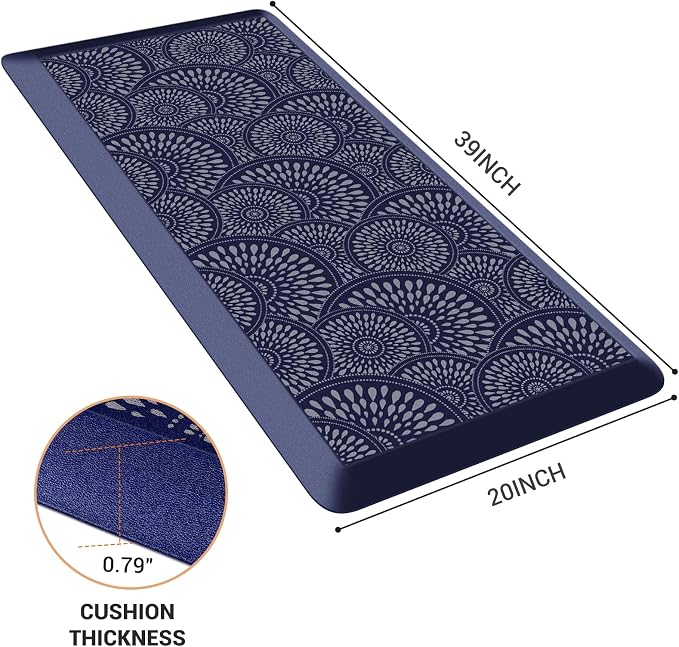 Mattitude 4/5 Inch Kitchen Mat, 20x40in Heavy Duty Ergonomic Comfort Foam - Image 2