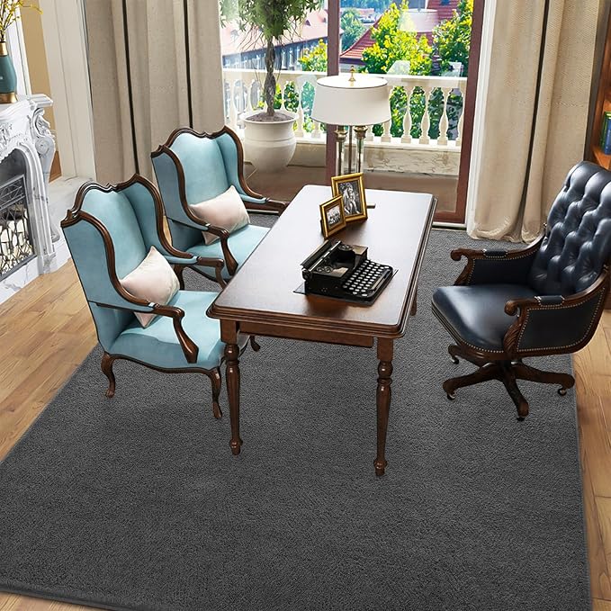Pettop 5x7 ft Dark Grey Area Rugs - Image 6