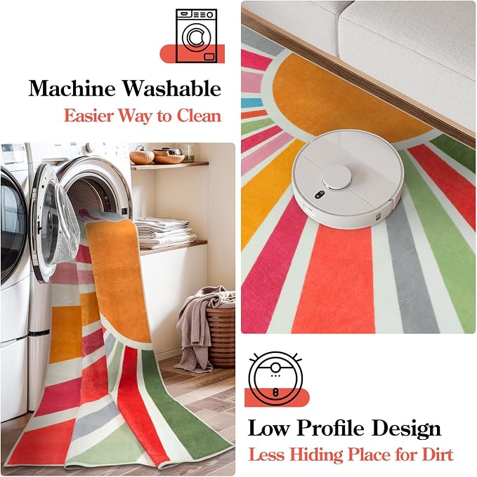 STARUIA Sun 8x10 Washable Area Rugs - Image 4