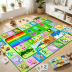 Kids Rug for Playroom Bedroom, 2.5x4 Feet Educational ABC Area Rug for by OGPJKEQR