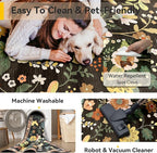 RELEANY Floral 5x7 Area Rugs Washable Print Boho Cute Carpet Non Slip Flower - Image 5