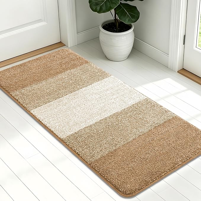 Kitinjoy Indoor Outdoor Door Mat, 54x24 Non-Slip Absorbent Dirt Trapper by Kitinjoy