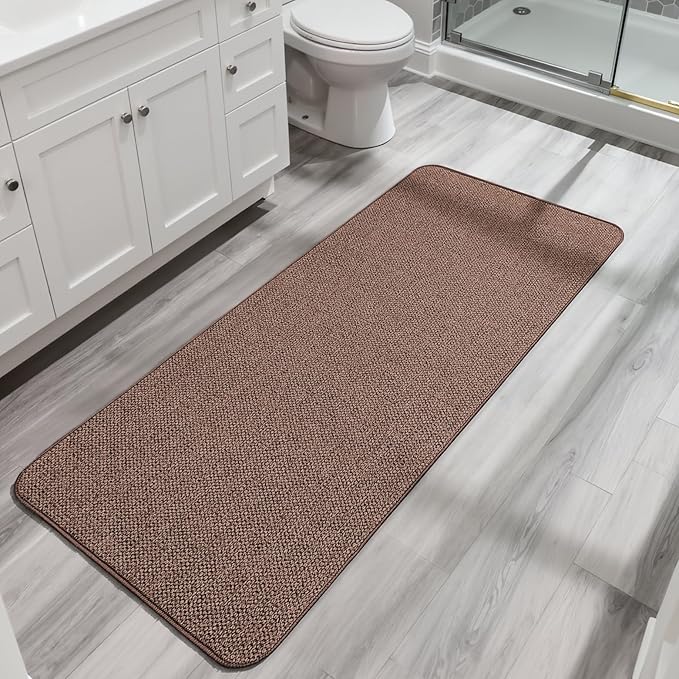 Bosap Bath Mat, Ultra Thin Bathroom Runner Rugs, Large Bath Mats by BosapDirect