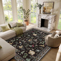 6x9 Area Rugs for Living Room: Washable Rug Vintage Rugs Stain Resistant Non by palohom