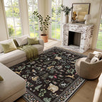 6x9 Area Rugs for Living Room: Washable Rug Vintage Rugs Stain Resistant Non by palohom