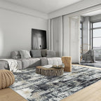4x6 Area Rugs Washable Rug: Modern Abstract Living Room Rug Soft Anti-Skid Thin - Image 2