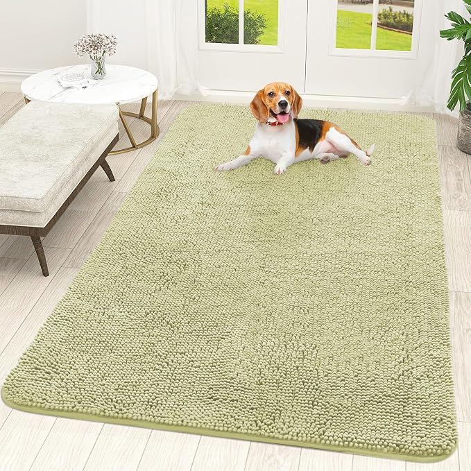 OLANLY Dog Door Mat for Muddy Paws 70x46, Absorbs Moisture and Dirt, Absorbent by OLANLY