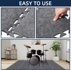20 Pieces Sound Absorbing Interlocking Floor Mats, 11.8 x 11.8 x 0.4 inches - Image 5