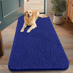 Smiry Dog Door Mat for Muddy Paws 48x30, Absorbent Dirt Trapper, Non-Slip by Smiry